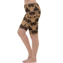 Ai Generated Camels Palm Trees Pattern Cropped Leggings  View2