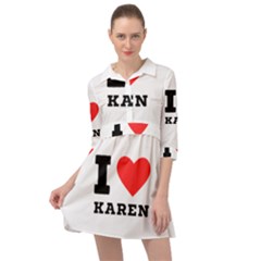 I Love Karen Mini Skater Shirt Dress by ilovewhateva