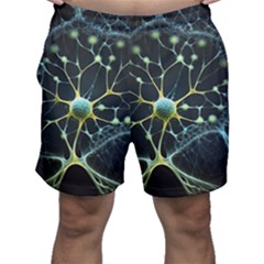 Ai Generated Neuron Network Connection Men s Shorts