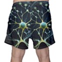 Ai Generated Neuron Network Connection Men s Shorts View2