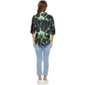 Ai Generated Neuron Network Connection Women s Quarter Sleeve Pocket Shirt View4