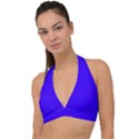 Ultra Marine Blue	 - 	Halter Plunge Bikini Top View1