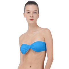 Deep Sky Blue	 - 	classic Bandeau Bikini Top