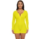 Sunshine Yellow	 - 	Long Sleeve Boyleg Swimsuit View1