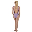 Glossy Grape Purple	 - 	High Leg Strappy Swimsuit View2