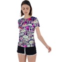 Sorcery Mushroom Back Circle Cutout Sports Tee View1