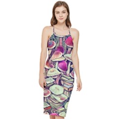 Sorcery Mushroom Bodycon Cross Back Summer Dress