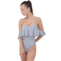 Harbor Grey	 - 	Drape Piece Swimsuit View1