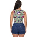 Presto Mushroom For Prestidigitation And Legerdemain Women s Sleeveless Wrap Top View4