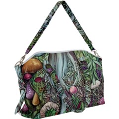 Craft Mushroom Canvas Crossbody Bag by GardenOfOphir