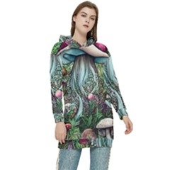 Craft Mushroom Women s Long Oversized Pullover Hoodie by GardenOfOphir
