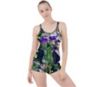 Cute Flower Wallpaper Boyleg Tankini Set  View1