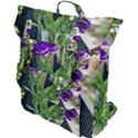 Cute Flower Wallpaper Buckle Up Backpack View1