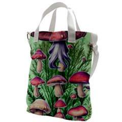 Mushroom Canvas Messenger Bag by GardenOfOphir