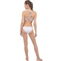 Marine Nautical Seamless Lifebuoy Anchor Pattern High Neck Bikini Top View2