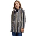 Vintage Vinyl Records Collection Kid s Hooded Longline Puffer Jacket View3