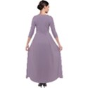 Lilac Luster Purple	 - 	Quarter Sleeve Maxi Velour Dress View2