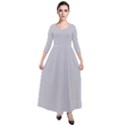 Nimbus Cloud	 - 	Quarter Sleeve Maxi Velour Dress View1