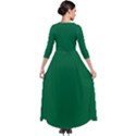 Cadmium Green	 - 	Quarter Sleeve Maxi Velour Dress View2