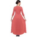 Coral Essence	 - 	Quarter Sleeve Maxi Velour Dress View2