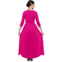 Winter Sky	 - 	Quarter Sleeve Maxi Velour Dress View2