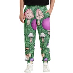 Woodsy Pottery Forest Mushroom Foraging Men s Elastic Waist Pants