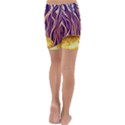 Flowery Garden Mushroom Kids  Lightweight Velour Capri Yoga Leggings View4