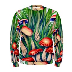 Vintage Mushroom Men s Sweatshirt by GardenOfOphir