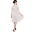 Egg Shell	 - 	Quarter Sleeve Waist Band Dress View2