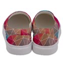 Multicolored Geometric Origami Idea Pattern Men s Canvas Slip Ons View4