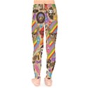 Multicolored Doodle Art Wallpaper Kids  Leggings View2