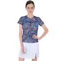 Background Ornament Paisley Women s Sports Top View1