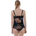 Nature Waters Lake Island Landscape Thunderstorm Twist Front Tankini Set View2