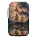 Nature Waters Lake Island Landscape Thunderstorm Waist Pouch (Large) View1