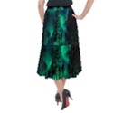 Aurora Northern Lights Celestial Magical Astronomy Midi Mermaid Skirt View2
