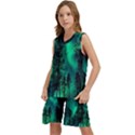 Aurora Northern Lights Celestial Magical Astronomy Kids  Basketball Mesh Set View2