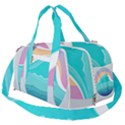 Tsunami Tidal Wave Wave Minimalist Ocean Sea Burner Gym Duffel Bag View2
