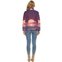 Sunset Ocean Beach Water Tropical Island Vacation 5 Women s Puffer Bubble Jacket Coat View4