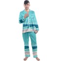 Ai Generated Ocean Waves Sea Water Anime Men s Long Sleeve Satin Pajamas Set View1