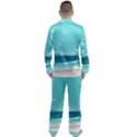 Ai Generated Ocean Waves Sea Water Anime Men s Long Sleeve Satin Pajamas Set View2