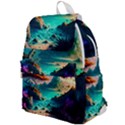 Tropical Paradise Beach Ocean Shore Sea Fantasy Top Flap Backpack View1