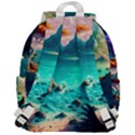 Tropical Paradise Beach Ocean Shore Sea Fantasy Top Flap Backpack View3