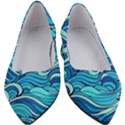 Pattern Ocean Waves Blue Nature Sea Abstract Women s Block Heels  View1