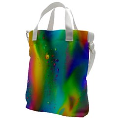 Liquid Shapes - Fluid Arts - Watercolor - Abstract Backgrounds Canvas Messenger Bag by GardenOfOphir