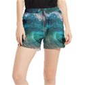 Tsunami Waves Ocean Sea Water Rough Seas Women s Runner Shorts View1