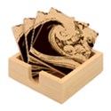Waves Wave Ocean Sea Abstract Whimsical Abstract Art Bamboo Coaster Set View1