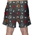 Art Halloween Pattern Creepy Design Digital Papers Men s Shorts View2
