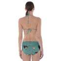 Raccoon Texture Seamless Scrapbooking Hearts Cut-Out One Piece Swimsuit View2