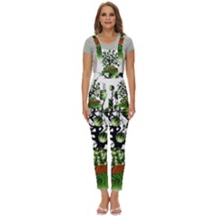 Watermelon Tree Abstraction On Watermelon Abundance Women s Pinafore Overalls Jumpsuit