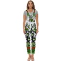 Watermelon Tree Abstraction On Watermelon Abundance Women s Pinafore Overalls Jumpsuit View1
